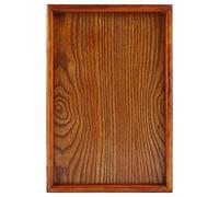 GOTOTOP - Bandejas para Servir de Madera, Plato Rectangular para Servir Platos de Fruta de Comida para el Desayuno, té y bandejas, 30 x 20 cm