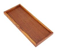 GOTOTOP - Bandejas para Servir de Madera, Plato Rectangular para Servir Platos de Frutas de Comida para el Desayuno, té y bandejas, 35 x 15 cm