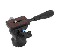 GOTOTOP Cabezal Fluido para Trípode de Vídeo, Cabezal Inclinable y Panorámico de Aleación de Aluminio, Soporte Portátil para Cámara DSLR para Viajes