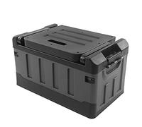 GOTOTOP Caja de almacenamiento para coche, ABS para coche, 70 L, carga de 200 kg, organizador para maletero con tapa, organizador para maletero de camping
