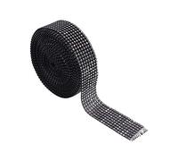 GOTOTOP - Cinta de diamantes de imitación de 8 filas, rollo de sobres de malla con diamantes de imitación para tartas de boda, fiesta de nacimiento, decoración de cumpleaños, 1,4 pulgadas x 10 metros