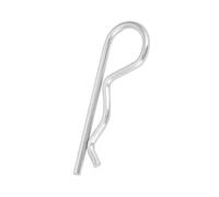 GOTOTOP Clips de Pasador de Chaveta Tipo B, Pasadores de Retención Galvanizados para Maquinaria y Soporte Hidráulico, 10 Piezas de Varios Tamaños para Uso Industrial (3*60mm (10 Uds.))