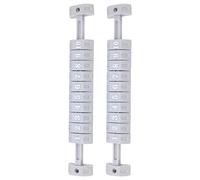 GOTOTOP Contador de puntuación de fútbol de mesa de 2 piezas, contador de puntuación de plástico gris, contador de fútbol de mesa con 10 números, para juegos de futbolín