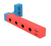 GOTOTOP Convertidor de Controlador de Juego con Cable, Adaptador de Controlador ABS de 4 Puertos con Carga USB Dual, Plug and Play para Juegos Multijugador, para Controladores y Consolas con Cable