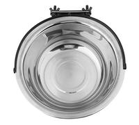 GOTOTOP Cuenco para platos para perros, cuenco de alimentación de mascotas, comedero para gatos, de acero inoxidable, diseño colgante de amplia apertura y base, juego de platos de agua para cachorros, gatitos, mascotas pequeñas y medianas (XL)