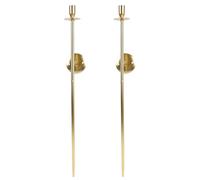 GOTOTOP Elegante Juego de Candelabros de Pared con Características Construidas para Durar para una Decoración Vintage Moderna, Ideal para Comedor, Chimenea, Sala de Estar de 25,0 Pulgadas (Gold)