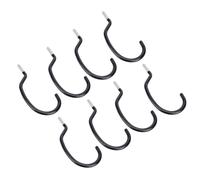 GOTOTOP Ganchos para Bicicletas de Garaje, Resistentes, Capacidad de Carga de 100 Libras, Montaje en Pared, Almacenamiento de Bicicletas, Colgador Utilitario para el Hogar, Garaje, Juego de 8 de Metal