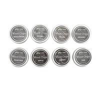 GOTOTOP Juego de 8 Uds de Virutas de Madera para Fumar Whisky, Kit de Ahumador de Cócteles, Virutas de Madera de Sabor Natural para Bebidas Ahumadas, Cócteles de Carne y Queso