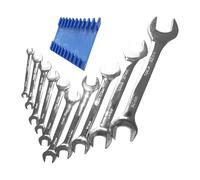 GOTOTOP Juego de Llaves de Boca, Llave de Doble Cabeza de Acero Al Carbono Duradera para Reparación de Automóviles, Mantenimiento del Hogar, 10 Piezas para Taller y Garaje