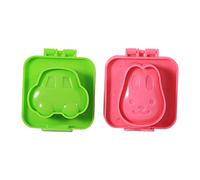 GOTOTOP Juego de Moldes para Huevos de 6 uds., Formas Divertidas de Plástico PP de Calidad Alimentaria para Almuerzos Infantiles, Sushi y