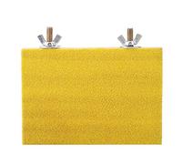 GOTOTOP Juguete de Plataforma de Soporte de Perca de pájaro, Pata de Campo de Juego de Madera Natural de molienda Limpio para Inseparables de Ardilla de Hamster de Loro de Mascota(Amarillo)