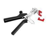 GOTOTOP Kit de de alicates niveladores de baldosas Alicates metálicos para Suelos Localizador de baldosas Herramienta de instalación de baldosas Amarillo Negro(Negro)