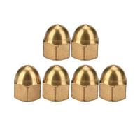 GOTOTOP Kit de Tuercas Bellotas de Latón, Juego de Tuercas Hexagonales con Cabeza de Cúpula Resistente, Sujetadores de Alta Resistencia para Aplicaciones de Vehículos y Muebles (M3(20PCS))