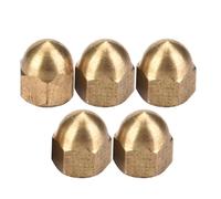 GOTOTOP Kit de Tuercas Bellotas de Latón, Juego de Tuercas Hexagonales con Cabeza de Cúpula Resistente, Sujetadores de Alta Resistencia para Aplicaciones de Vehículos y Muebles (M4(20PCS))