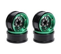 GOTOTOP Llanta de Rueda RC de Aleación de Aluminio de Ajuste Universal de 1,9 Pulgadas para 1/10 Crawler, Juego de Llantas con Diseño de Radios de Seis Estrellas para Axial SCX10, Wraith, 4 Piezas