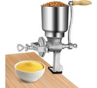GOTOTOP Molino manual de granos, molinillo de cereales Molinillos de café manuales Molinillo de maíz Molino de grano manual con tolva para arroz, granos de pimienta nueces