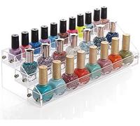 GOTOTOP - Organizador de esmaltes de uñas, transparente, acrílico, Three Layers