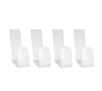 GOTOTOP Soporte para Exhibición de Cinturón de Campeonato de Lucha, Juego de 4 Estantes para Cinturón Montados en la Pared de Acrílico de 5 Mm, Estantes Compactos de 11 X 4,7 X Cm para (Claro)