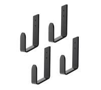 GOTOTOP Soporte para Exhibición de Cinturón de Campeonato de Lucha, Juego de 4 Estantes para Cinturón Montados en la Pared de Acrílico de 5 Mm, Estantes Compactos de 11 X 4,7 X Cm para (Black)