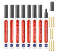 GOTRUST 8 Rotulador de Pared para Lechada, Gris Rotulador de Pintura para Azulejos, bolígrafo para restaurar, Rotulador para Juntas de Azulejos, Bolígrafo sellador para baños, cocina