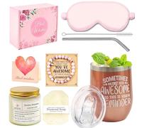 GOTRUST 9PCS Set de Regalo para Mujer Cumpleaños, Rituals Set de Regalo Mujer Joven con Taza Termo y Velas Perfumadas, Regalo Aniversario para Mama Esposa