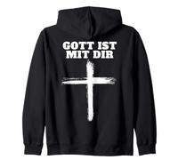 Gott ist mit Dir Glaube an Gott (auf Dem Rücken) Sudadera con Capucha