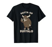 Gotta Go Buffalo - Divertido diseño de Caricatura de Bisonte Camiseta
