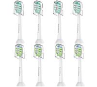 GottaShine Cabezales de repuesto para cepillo de dientes eléctrico Philips Sonicare Click-on blanco, paquete de 8