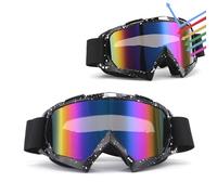 gotyou Gafas de Motocross, Gafas Snowboard Espejo, Gafas de moto, Gafas de snowboard, a prueba de polvo, flexibles, UV400, ATV Dirt Bike Racing Gafas de seguridad para Esquí, Ciclismo (Negro)
