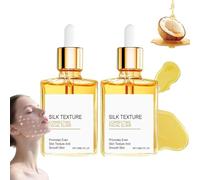 Gou-da Silk Body Oil,Perfume Body Bath Oil,Refresshing Non-greasy Face and Body Essence Oil for All Skin Types,Infused with Coconut Oil and Vitamina E, Smooth and Hydrated Skin (2 unidades, 30ml)