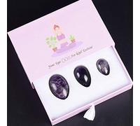 Gouache masaje con piedras bola vaginal yoni egg set cuarzo rosa natural ejercicio kegel huevo de jade vaginal muscular apriete masajeador de jade-amatista