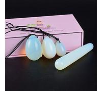 Gouache Stone Yoni Bola de masaje de huevo Cuarzo rosa Ejercicio de Kegel Huevo de jade Yoni Varita Músculo Apriete Masajeador de jade tipo 9
