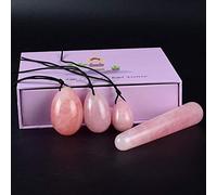 Gouache Stone Yoni Egg Massage Ball Rose Quartz Kegel Exercise Jade Egg Yoni Wand Muscle Tighten Jade Massager-type 2