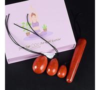 Gouache Stone Yoni Egg Massage Ball Rose Quartz Kegel Exercise Jade Egg Yoni Wand Muscle Tighten Jade Massager-type 3