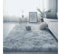 GOUBAN Alfombra Salón 190 x 270 cm Lavable Antideslizante y Extraplana Pelusa Alfombras de Habitacion Decoración Moderna para El Salón de Adolescente Niño y Niña, Gris Claro