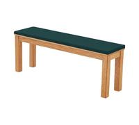 GOUBO Cojín de Banco de Tamaño Personalizado 52 x 116 cm Suave, Lavable Cojines para Bancos Base Antideslizante para Exteriores, Interiores, Jardín, Patio, Columpio, Ventana, Verde