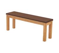GOUBO Cojín de Banco de Tamaño Personalizado 57 x 124 cm Suave, Lavable Cojines para Bancos Base Antideslizante para Exteriores, Interiores, Jardín, Patio, Columpio, Ventana, marrón