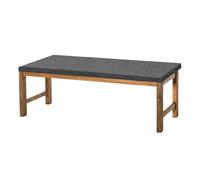 GOUBO Cojín para Banco 38 x 38 cm Suave, Lavable Cojín Banco de Jardín Base Antideslizante para Sala de Estar, Cocina, Pati, Gris Oscuro