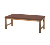 GOUBO Cojín para Banco 39 x 80 cm Suave, Lavable Cojín Banco de Jardín Base Antideslizante para Sala de Estar, Cocina, Pati, marrón