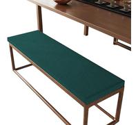 GOUBO Cojines a Medida 42 x 66 cm Suave, Lavable Cojín de Asiento para Banco Multicolor para Cocina, Jardín, Terraza y Más, Verde