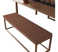 GOUBO Cojines a Medida 47 x 74 cm Suave, Lavable Cojín de Asiento para Banco Multicolor para Cocina, Jardín, Terraza y Más, marrón