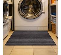 GOUBO Felpudo Antideslizante 40 x 98 cm para Una Entrada Limpia Felpudo Entrada Casa Antideslizante de Goma para Puerta Interior y Exterior, Pasillo, Gris