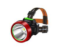 GOUDA Linterna frontal recargable ultrabrillante, linterna LED, resistente al agua, para acampar, pescar, iluminar, banco de energía móvil, luz de antorcha