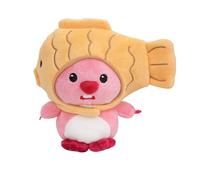 GOUDE 15cm Lindo Dibujo Animado de Peluche pequeño Castor Sombrero Desmontable muñeco de Peluche Juguetes Colgante Bolsa decoración Regalos