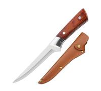 GOUDE Cuchillo japonés de Cuchillo Premium, Cuchillo de Lavado de Acero Inoxidable para carnicería de Carne peleando Cuchilla Afilada Cuchillos de Cocina de Caza