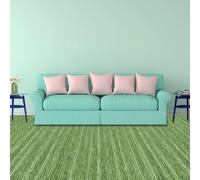 GOUER Alfombra de Césped Artificial 200 x 770 cm Barata Aislante y Protectora Moqueta Ferial en Muchos Colores y Tamaños para Terraza, Balcón y Tiempo Libre, Verde