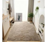 GOUER Alfombra Salón 180 x 220 cm Suave Alfombra Grande para Salón Lavable para Moderno y Dormitorio Sala de Estar Habitación de Niños, Camello