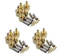 Goufride 15Pzs Conector Adaptador RG316 RG174 Crimpado Recto Clavija Macho SMA