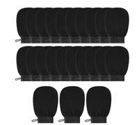 Goufride 20 guantes exfoliantes a granel, exfoliantes corporales, fibra de viscosa 150D, guantes coreanos para la piel profunda, fáciles de usar, 14 x 21 cm