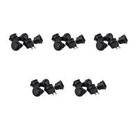 Goufride 25 Pcs SPST Boton Negro on/Off Interruptor Redondo de AC 6A/250V 10A/125V